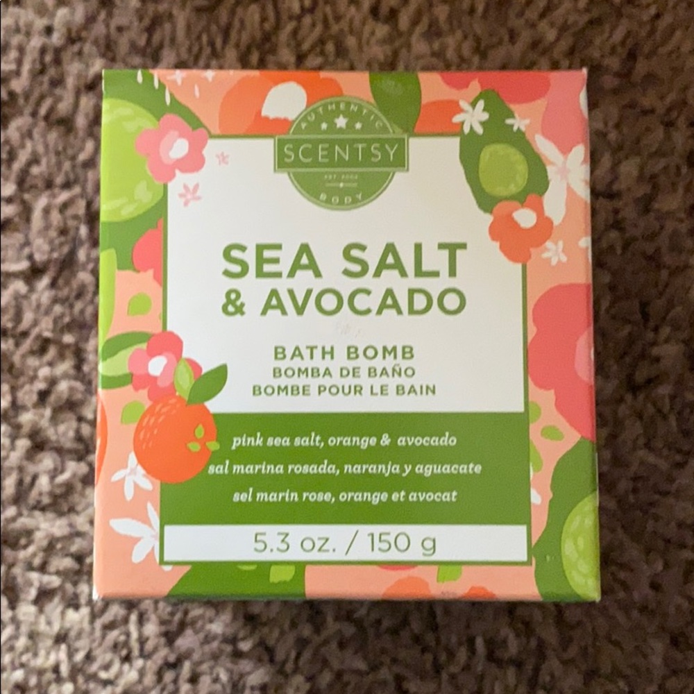 Sea Salt and Avocado Scentsy Bath Bomb